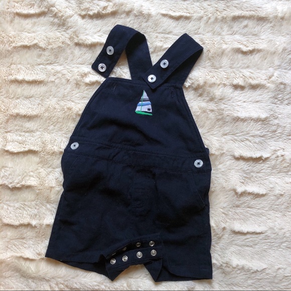 Crown & Ivy Baby Navy Coveralls with Polo, Sz 3M - Picture 5 of 5